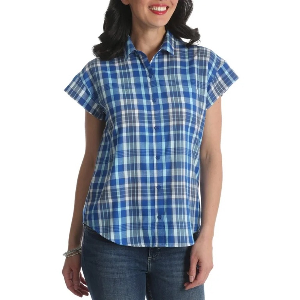 The Riders by Lee Women's Short Sleeve Woven Shirt Size XLarge